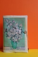 Kitap Kılıfı - Van Gogh Vazoda Güller