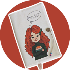 Kitap Kılıfı - Çilli Kız