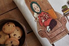 Kitap Kılıfı - Kitapsever (Tesettürlü)