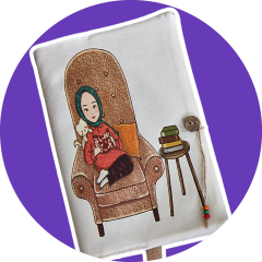 Kitap Kılıfı - Kitapsever (Tesettürlü)